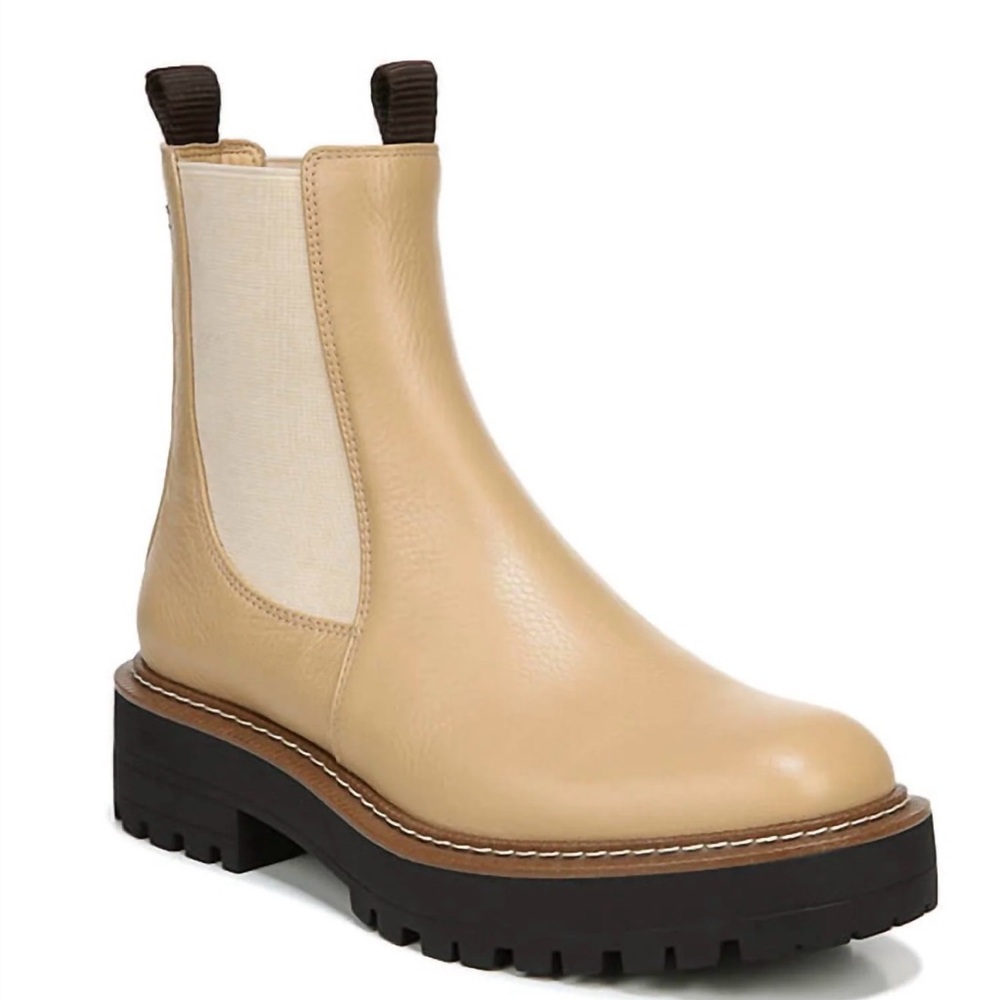 Sam Edelman Beige Chelsea Boots